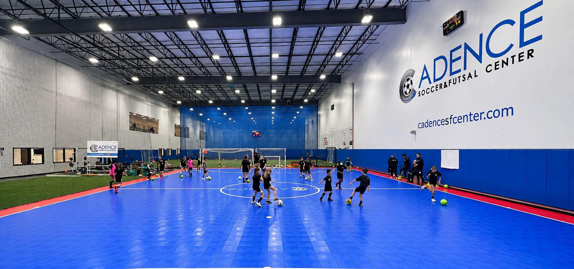 The dedicated futsal court at Cadence Sports Center